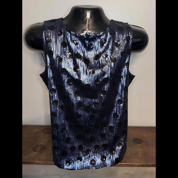 RSVP By Talbott Sequin Dot Tank - Picture 1 of 3